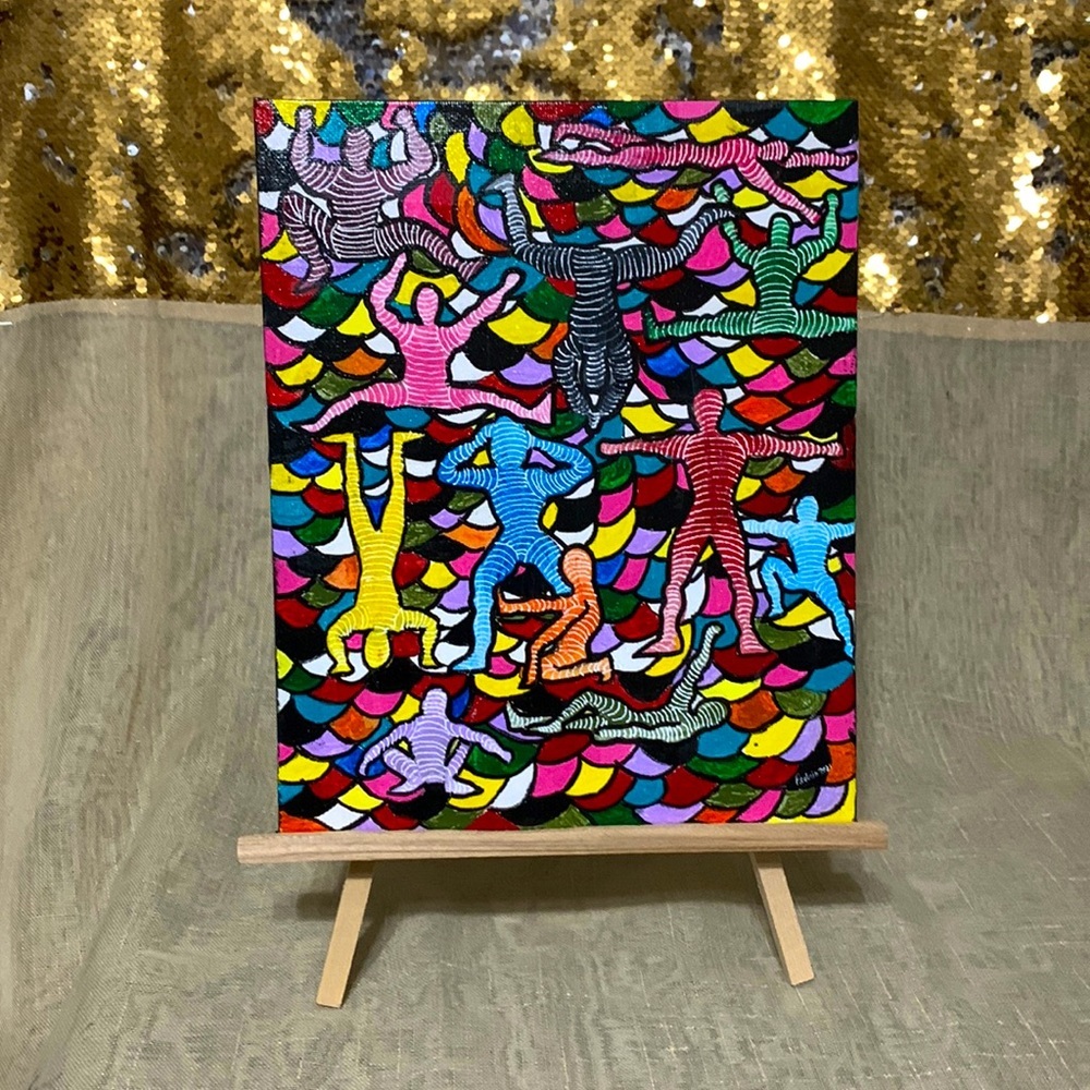 Original Abdtract Miniature Painting